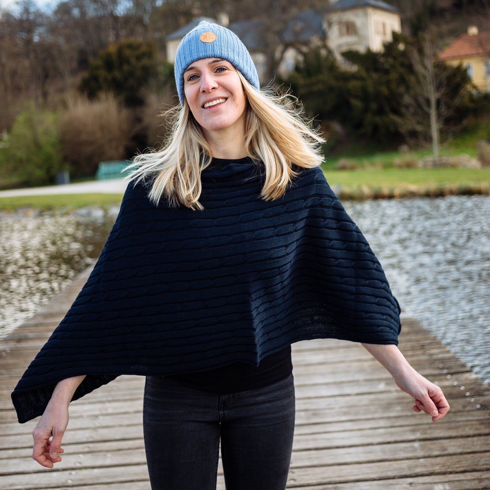 Knitted Merino plaid Kama 5041