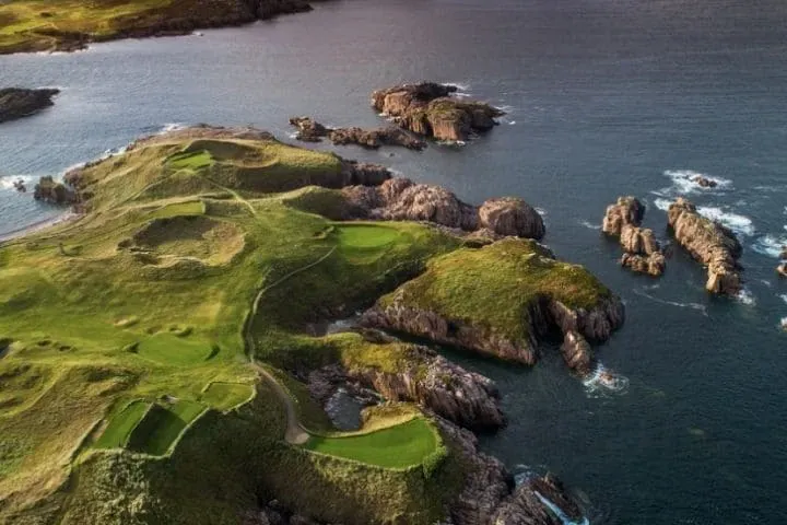 Course view at Cruit Island Golf Club