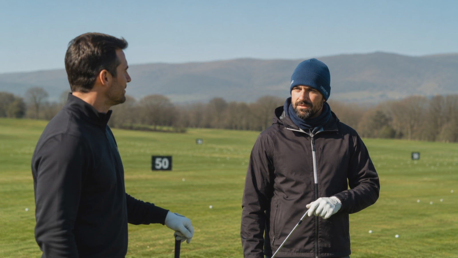 KAMA headwear in use on a golf course